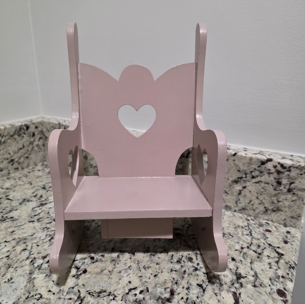 Vintage American girl doll musical rocking chair